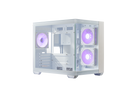 Gabinete Cooler Master Elite 481 Wood Micro-atx  Vidro Panoramico 3 Fans Argb Branco  |  E481-whnn-s00