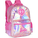 Mochila Infantil Barbie Pink Holográfico G