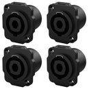 Conector Spk Femea Painel 4 P Wc 1604 Fp Bk Pbk Wireconex 04 Unidades