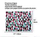 Kit 4 Jogos Americanos Ladrilho árvore De Natal  Impermeável 43cmx34cm - UN / 4
