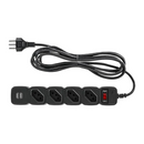 PROTETOR ELETRÔNICO INTELBRAS EPE204 USB+ 4 TOMADAS 2 USB PRETO