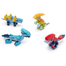 Brinquedo Para Montar Dino Mini Blocos Display Com 12 Unidades