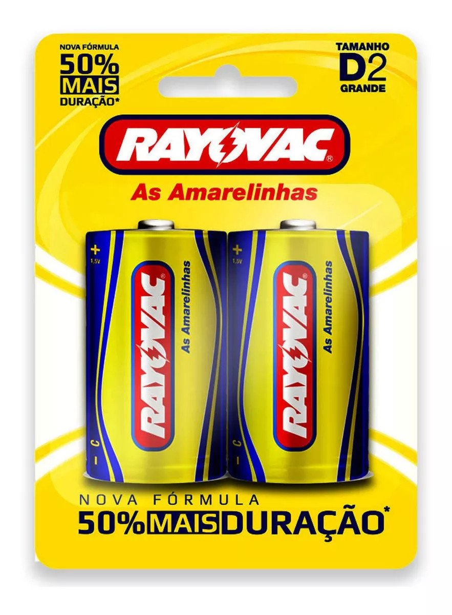 Pilha Comum Grande D2 Com 2 10298