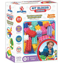 Brinquedo Para Montar Kit Blocos De Encaixe 24 Peças Sortidas