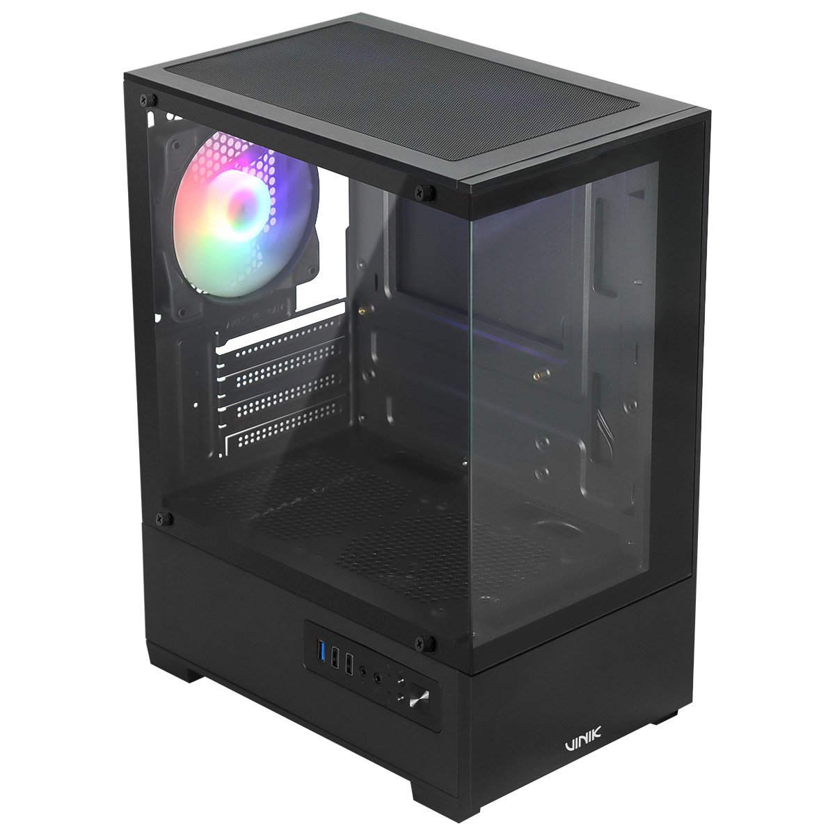 Gabinete Gamer Vinik G-shield Vidro Temperado C/ 3 Fans - Gggsvbk