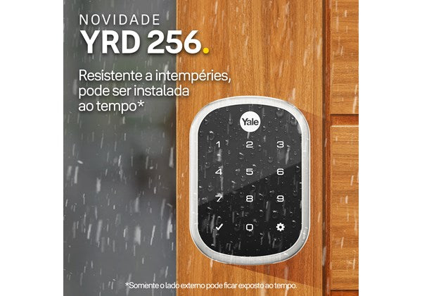 Fechadura Digital Yale Yrd 256 Db Lingueta - A Prova D'agua