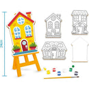 Brinquedo Para Colorir Kit Pinturinha Casinhas