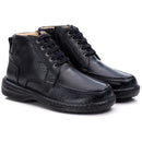 Coturno Casual Conforto Couro Preto - RT8003FLOPTO