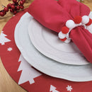 Kit 4 Capas Para Sousplat árvore De Natal 35cmx35cm - UN / 4