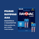 Pilha Alcalina Aaa2 Rayovac Cartela Com 02 Unidades
