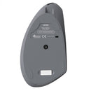 Mouse Sem Fio Recarregavel 2.4 Ghz Vertical Ergonomico Ortopedico Power Fit 1600 Dpi Cinza Usb - Pm300