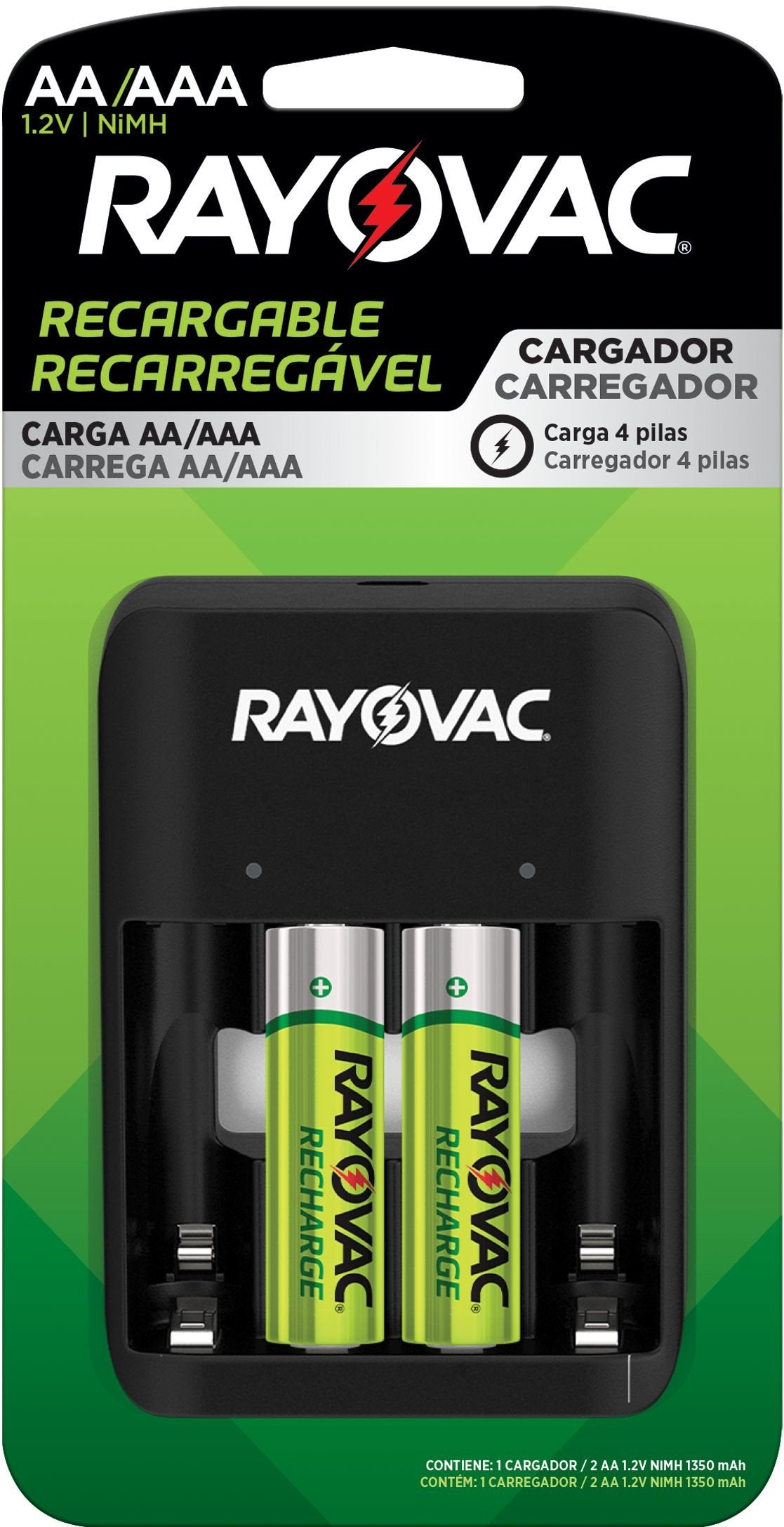 Carregador De Pilhas Aa/aaa Usb - Sm-4
