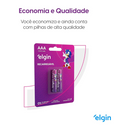 Pilha Recarregavel Elgin Aaa 1000mah - Blister Com 2 Unidades
