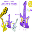 Guitarrinha Brinquedo Infantil Kit 6 Guitarra De Plástico