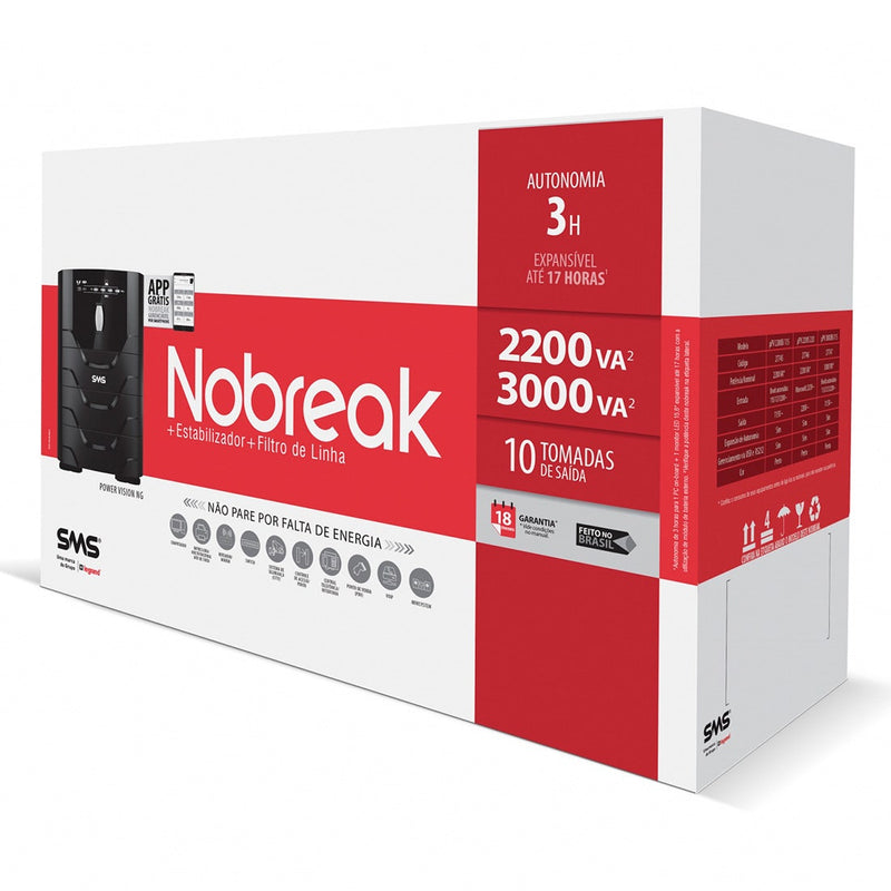 Nobreak SMS Power Vision uPV 2200VA Bi-115 NG 27745