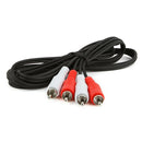 CABO DE AUDIO EVUS C-092 2 RCA + 2 RCA MACHO 4MM 1,5M
