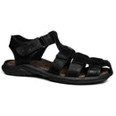 Sandália Papete Masculina De Couro Preto - DCB6500LTPTO
