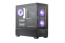 Gabinete Cooler Master Elite 690 Wood Atx Vidro Panoramico 3 Fans Argb Preto  |  E690-khnn-s00