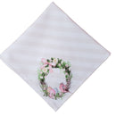 Kit 4 Guardanapos Páscoa Floral Vintage Pássaros Da Charlô 40cmx40cm - UN / 4