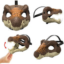Máscara Jurassic World Rebirth Dino Básica Com Mandíbula Articulada