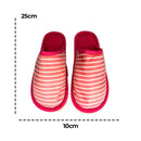 Pantufa Feminina com Listras Pink 38/39