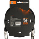Cabo Para Microfone Hayonik Player XLR Fêmea x XLR Macho 5m Preto