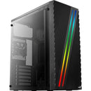 Gabinete Gamer Aerocool Streak Preto RGB Lateral Acrílico