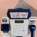 Brinquedo Caixa Registradora Azul Acessórios Calculadora