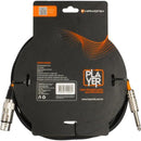 Cabo Para Microfone Hayonik Player XLR Fêmea x P10 7m Preto