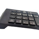 Teclado Numérico Portátil Com Fio Usb Preto 18 Teclas