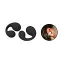 Fone Auricular Condução óssea Ear-clip Preto Sem Fio