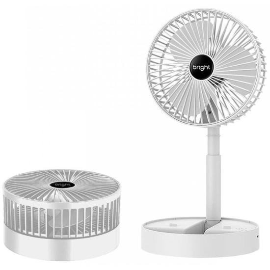 Ventilador Portátil Recarregável Bright VN002 Branco