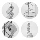 Porta Temperos Com Suporte 5 Potes Aço Inox Utilidade