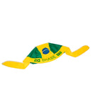 Bandana Torcedor Ajustável Eventos Esportivos Verde Amarelo