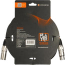 Cabo Para Microfone Hayonik Player XLR Fêmea x XLR Macho 3m Preto