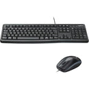 Kit Teclado e Mouse Com Fio USB Logitech MK120 Preto