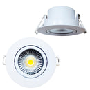 Luminária Spot Luz Led Redondo Branco Quente Iluminação 7w