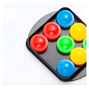 Jogo De Botões Educativo Tabuleiro Cartas Colorido