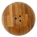 Conjunto Saleiro Pimenteiro Esférico Bambu Utensílio