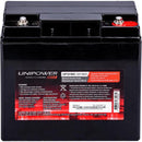 Bateria Estacionária Selada 12V 18Ah VRLA UP12180 Unipower