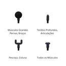 Pistola Massageadora Elétrico Fascial Muscular Relaxante