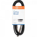 Cabo Para Instrumento Hayonik Linha Brasil P10 x P10 3m Preto