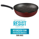 Frigideira Wok Rochedo Facilita Vermelho 28cm - CXM / 6