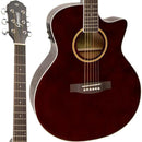 Violão Giannini GSF3 CEQ Eletroacústico Aço Translucent Dark Wine Dark Wine