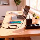 Carregador GaN Universal TRIPLO USB-C e USB-A Fortrek CG633 65W 
