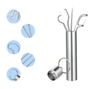 Conjunto 7 Peças Higiene Limpeza Bucal Limpeza Aço Inox
