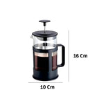 Cafeteira Prensa Francesa Chá Café 350ml Aço Inox Vidro