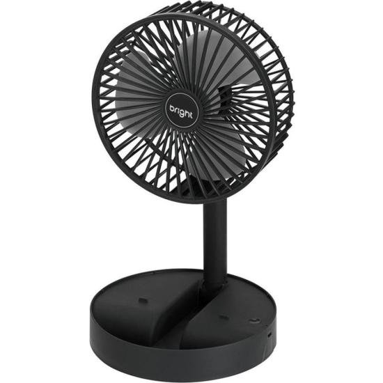 Ventilador Portátil Recarregável Bright VN003 Preto