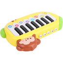 Mini Teclado Infantil Musical Macaquinho Interativo  Amarelo