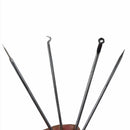 Kit 4 Ferramentas Extrator De Cravo Em Inox Com Estojo
